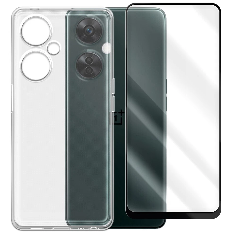 2in1 Tempered Glass Screen Protector TPU Back Case for OnePlus Nord N30 5G USA - Image 1 of 1