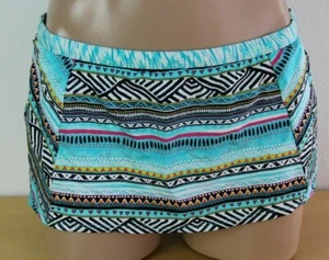 NWT Kenneth Cole Reaction Swimwear Bikini Skirted Bottom Size S AQU - Picture 1 of 3