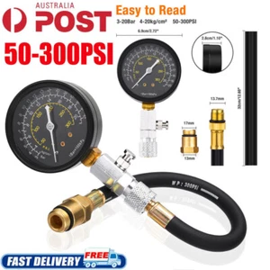 Engine Compression Tester Testing Gauge Gage Check Test Tool Kit 50-300 PSI AU - Picture 1 of 12