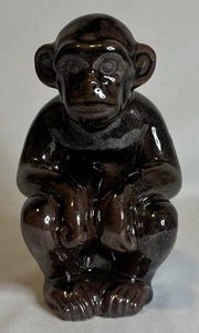Maitland Smith braun Porzellan 6-1/4" Affe Figur - Bild 1 von 5