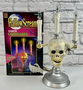Candelabro embrujado vintage 1994 Trendmasters Hallowscream PROBADO calavera de Halloween - Imagen 1 de 7