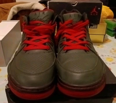 Nike Air Flight 89 Size 12  No Box  Style 306252-107 Green,Red,and Black - Image 1 of 4