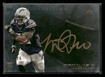 2013 Topps Inception #ISS-MT Manti Te'o Gold Signings #/25 Auto - Image 1 of 2