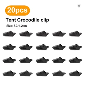 20 pezzi clip per tenda robuste clip per telone esterno antivento tenda da campeggio fissa Hoo - Foto 1 di 1