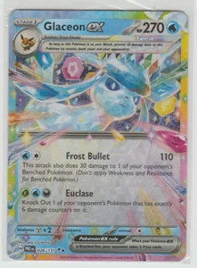 2025 Scarlet & Violet Series Prismatic Glaceon Ex Double Rare #026 - Bild 1 von 2