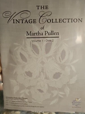 NEW MARTHA PULLEN Vintage Collection Machine Embroidery CD VOLUME 1 DISK 2  - Image 1 of 4