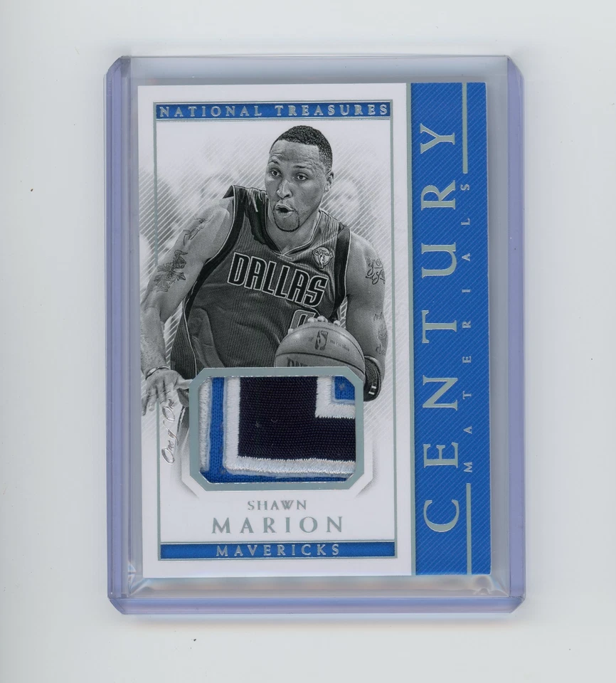 2017-18 Panini National Treasures Shawn Marion Platinum Century Patch 1/1 - Imagem 1 de 2