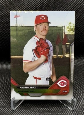 2025 Topps Now Road to Opening Day OD-215 Andrew Abbott Gold Foil /25 - Image 1 of 2
