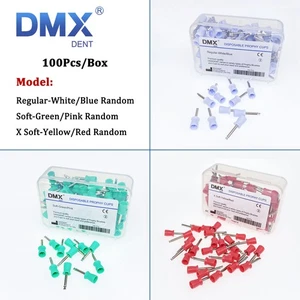 100Pcs DMXDENT Dental Dental Rubber Prophy Tooth Polish Polishing Cups Brushes - Picture 1 of 6