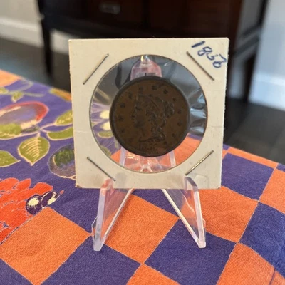 1856 Liberty Head/Braided Hair Large One Cent - Image 1 of 4