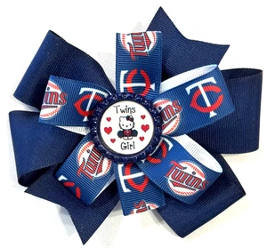 Schöne von Minnesota Twins inspirierte Haarschleife für Mädchen. - Bild 1 von 2