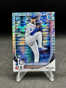 2025 Bowman Chrome - Blake Snell #31 Pulsar Refractor /399 LA Dodgers - Picture 1 of 3