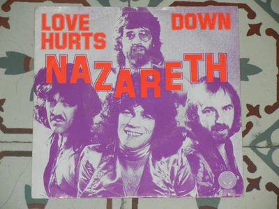NAZARETH - Love Hurts/Down 7" HOLLAND P/S 1974 Vertigo (swirl) EX/EX - Image 1 of 4