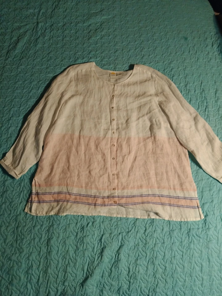 C&C California 100% Linen Shirt Women's Size XXL - Image 1 of 4