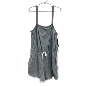 New Art Class Girls Large (10/12) Thin Strap One Piece Side Stripe Romper - Picture 1 of 3
