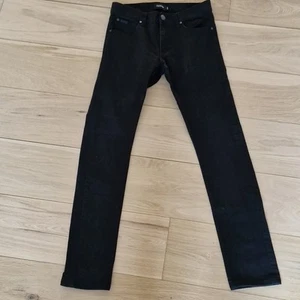 Firetrap Skinny Jeans Mens Black UK Size 30R 30L 30W - Picture 1 of 9