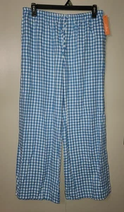 NEU COLSIE BLAU KARIERTER SCHLAFANZUG LOUNGE HOSE GR. L - Bild 1 von 3
