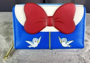 Loungefly Disney Snow White Cosplay Bow Zip-Around Wallet - EXCELLENT 😍 - Imagen 1 de 15