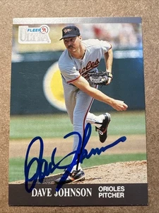 DAVE JOHNSON 1991 Ultra #18 Autographed SIGNED Card BALTIMORE ORIOLES - Picture 1 of 2