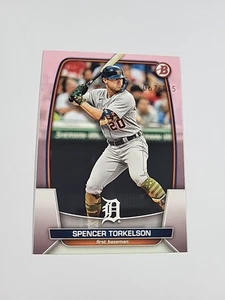 2023 Bowman Baseball Spencer Torkelson Pink Paper /175 Detroit Tigers #86 - Picture 1 of 3