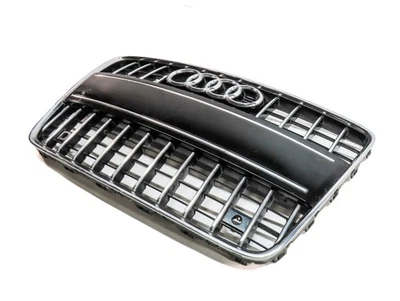 2010-2015 AUDI Q7 (4L) GRADE DIANTEIRA PRINCIPAL DO CAPÔ CENTRAL ACABAMENTO DE VENTILAÇÃO DE AR (PRETO) - Imagem 1 de 4