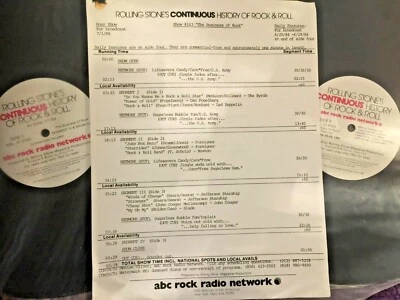RADIO SHOW:7/1/84 ROLLING STONE ROCK BUSINESS: FOREIGNER, LED ZEPPELIN, BOSTON - Image 1 of 3
