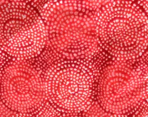 Vintage Orange Swirly Dots Batik Sewing Fabric 2.6 yd 42" Ditsy Quilting Cotton - Picture 1 of 4