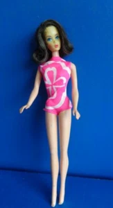 VINTAGE MOD BARBIE- TWIST 'N TURN BRUNETTE FLIP HAIRDO - Picture 1 of 12