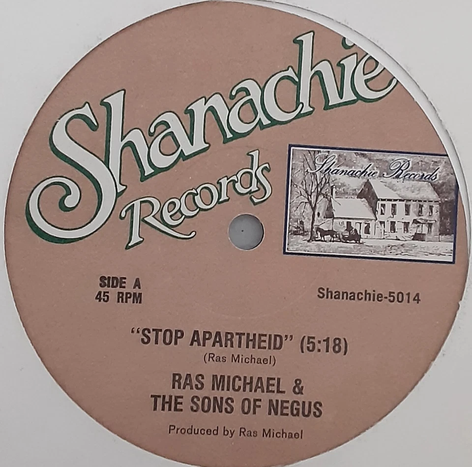 Ras Michael Stop Apartheid Nyabinghi Roots Reggae 12" Vinyl Record Single  - Image 1 of 1