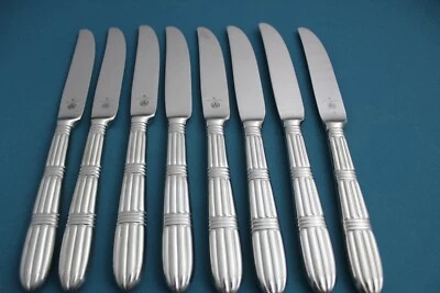 8 cuchillos de cena Pfaltzgraff STRATA líneas de acero inoxidable 9" Foto 1 de 4