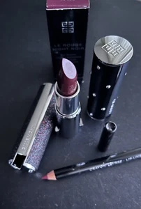 Givenchy Le Rouge # 02 Night In Red Lipstick + Lip Liner + Case - Picture 1 of 6