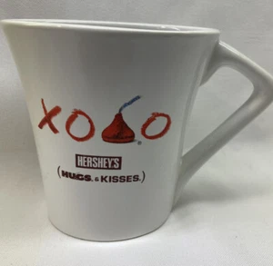 Vtg Hershey's Hugs & Kisses XO Coffee Mug Cup Hot Chocolate Promo Oval 12 oz - Picture 1 of 4