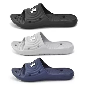 Under Armour Locker IV Slider Adults Sliders Mens Casual Gym Shower Pool Beach - Picture 1 of 24