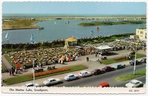 (az50) Der Marine Lake Southport - Lancashire Postkarte - Bild 1 von 2