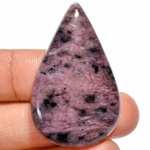 100% Natural Charoite Pear Shape Cabochon Loose Gemstone 60 Ct 41X25X7mm EE37924 - Picture 1 of 2