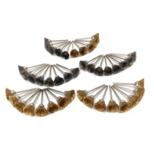 42Pcs/set Stainless Steel Wire Wheel Brush Dremel Cleaner Polishing Rotary Tool - Picture 1 of 8