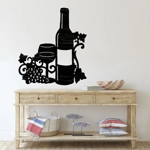 Letrero de placa de madera recortada de vino, artesanías de madera, suministros de artesanía, decoración del hogar - Imagen 1 de 6