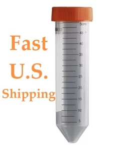 Corning 50ml Sterile Conical Centrifuge Tube w/Cap Nonpyrogenic RNase/DNase Free - Picture 1 of 18