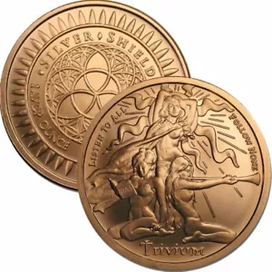 2015 Trivium Girls Listen To All Follow None 1oz .999 Pure Copper BU Rounds - Picture 1 of 3
