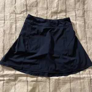Athleta Girl Skort Girls Size L 12 Navy Blue School Day Skirt Stretch Uniform - Picture 1 of 8