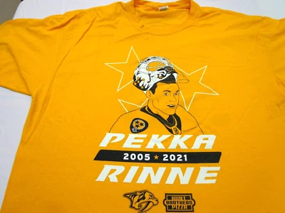 Camiseta deportiva de jubilación de Nashville Predators #35 Pekka Rinne talla XL Foto 1 de 4