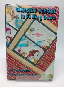 SIGNIERT Wayside School Is Falling Down von Louis Sachar (1989) - 1. Auflage, HCDJ - Bild 1 von 8