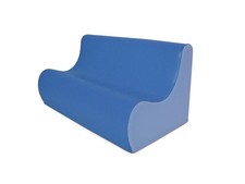 Divanetto divano morbido per cameretta bimbi bambini gioco giochi colore blu