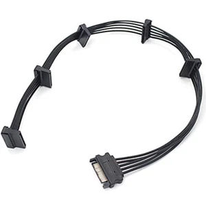 SATA Power Splitter Cable 15 Pin SATA Male to 5 SATA Female Power Extension HDD - Picture 1 of 12