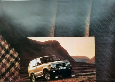 ISUZU TROOPER 4x4 car sales brochure. Vintage 1990s catalogue prospekt - IB016 - Image 1 of 4