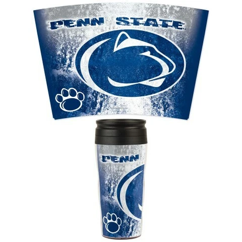 PENN STATE NITTANY LIONS 16 OZ INSULATED TRAVEL COFFEE MUG HOT COLD NCAA LICENSE Cover