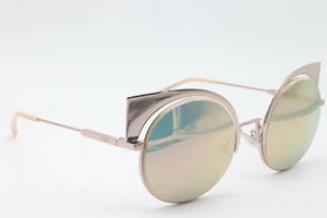 FENDI FF 0177/S Z5D0J ROSE PINK MIRRORED AUTHENTIC FRAMES SUNGLASSES 53-22 - Picture 1 of 4