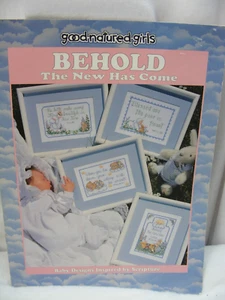 CROSS STICH PATTERN BY GOOD NATURED GIRLS BABY SCRIPTURE DESIGNS - Picture 1 of 5