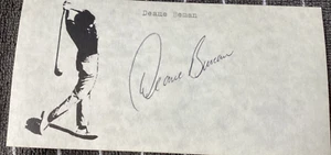 DEANE BEMAN Personally Autographed Signed PGA GOLF Card FreeShip COMMISSIONER - Picture 1 of 2