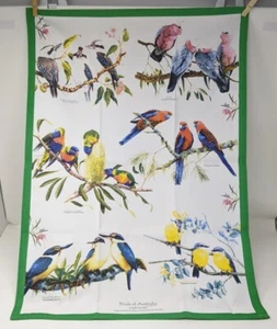 Birds of AUSTRALIA Kitchen Tea Towel by Ashdene 100% Cotton New w/out Pkg - Picture 1 of 7
